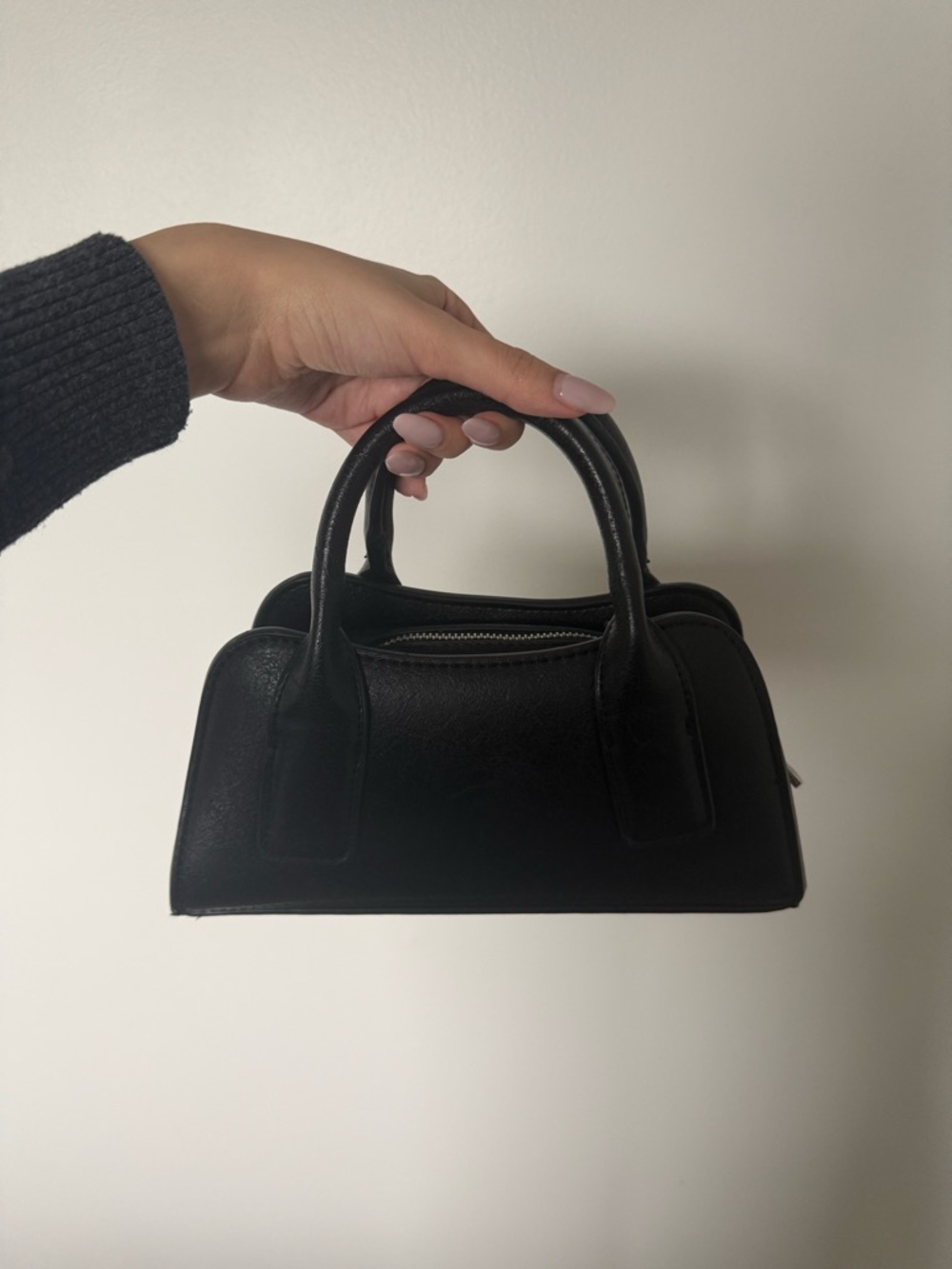 Zara Black Mini Dome Handbag